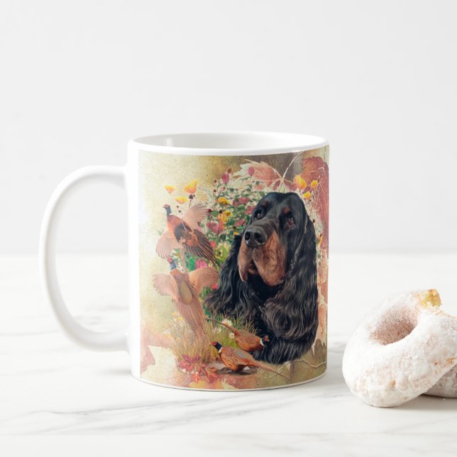 Gordon Setter Tapestry Coffee Mug (With Donut)