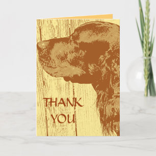 Gordon Setter Thank You Note Card