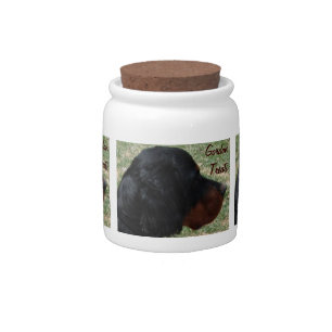 Gordon Setter Treat Jar