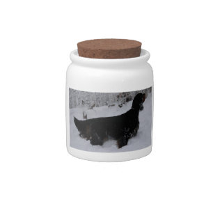 Gordon Setter Treats Jar