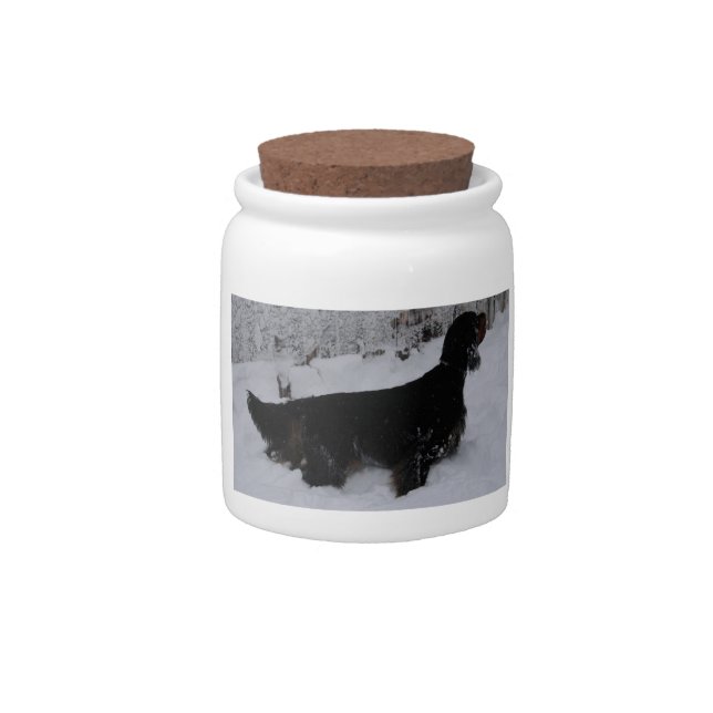 Gordon Setter Treats Jar (Front)