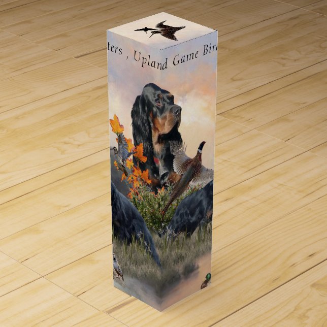 Gordon Setter  Wine Box (Front)
