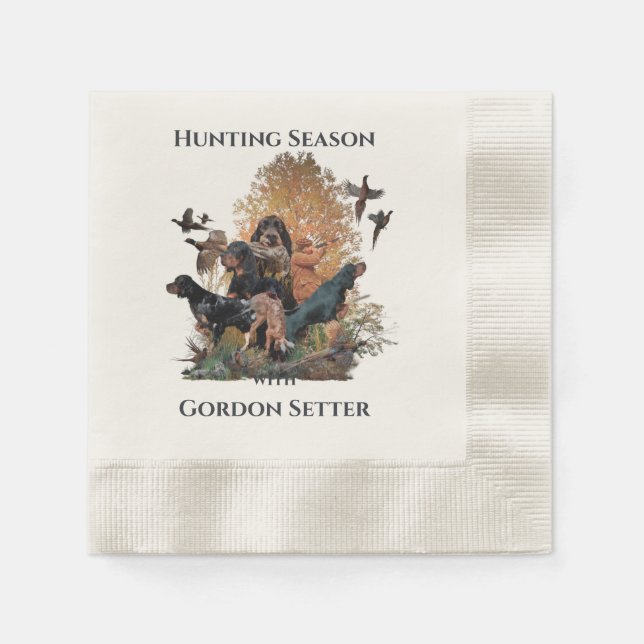 Gordon setters , Art    Napkins (Front)