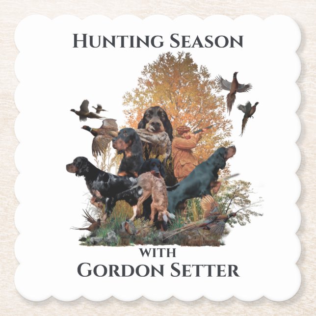Gordon setters , Art    Paper Coaster (Front)