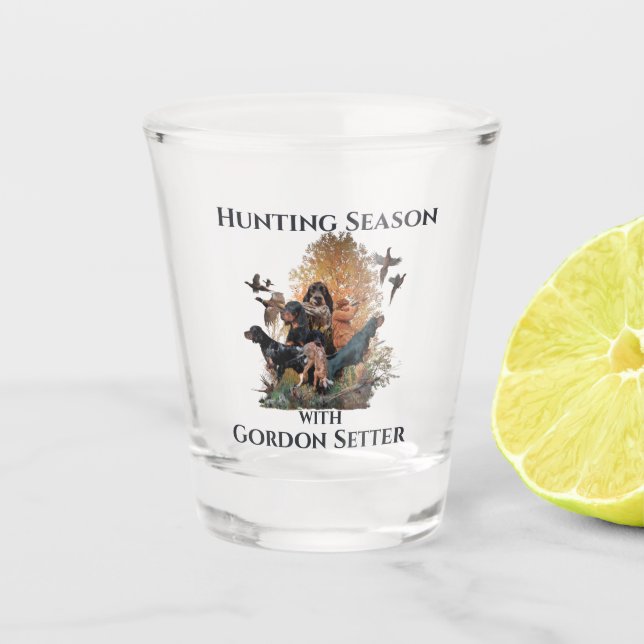 Gordon setters , Art    Shot Glass (Front)
