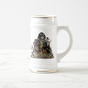 Gordon Setters , Passion for Birds , Art Beer Stein