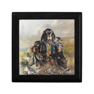 Gordon Setters , Passion for Birds , Art Gift Box