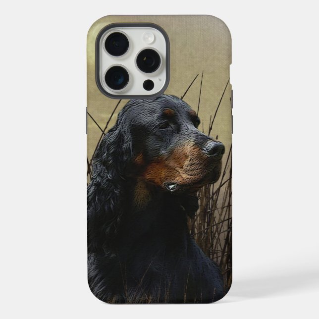 Gordon Setters , Passion for Birds , Art iPhone Case (Back)