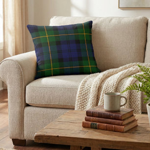 Gordon Tartan: Authentic Scottish Clan Plaid Throw Pillow
