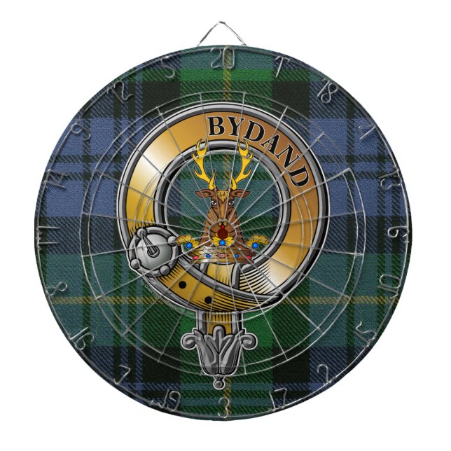 Gordon Tartan & Badge Dart Board (Front)