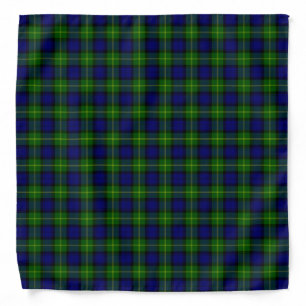 Gordon tartan blue green plaid bandana