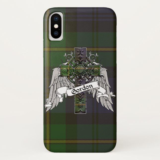 Gordon Tartan Cross Case-Mate iPhone Case (Back)