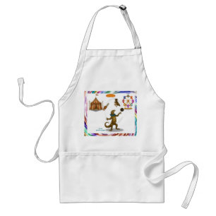 Gordy, goanna juggler adult apron