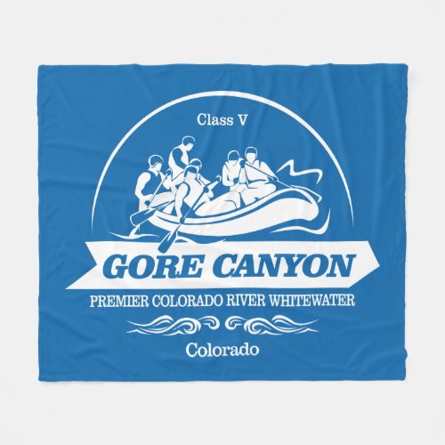 Gore Canyon rafting 2 Fleece Blanket