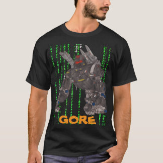 GORE GOLD LOGO MATRIX BLACK BY SAMURAI FEUDAL WARR T-Shirt