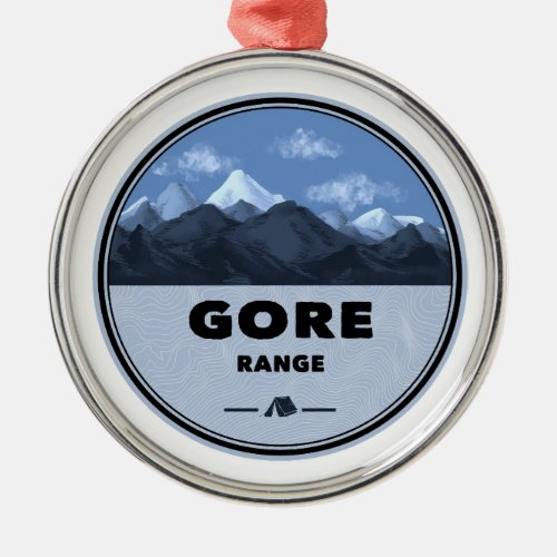 Gore Mountain Range Colorado Camping Metal Ornament