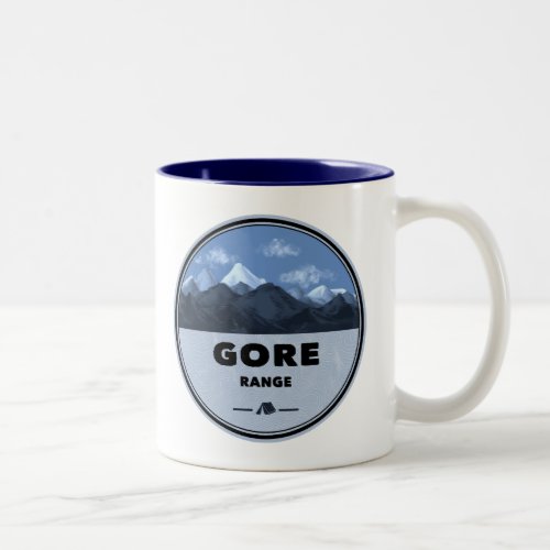 Gore Mountain Range Colorado Camping Two_Tone Coffee Mug