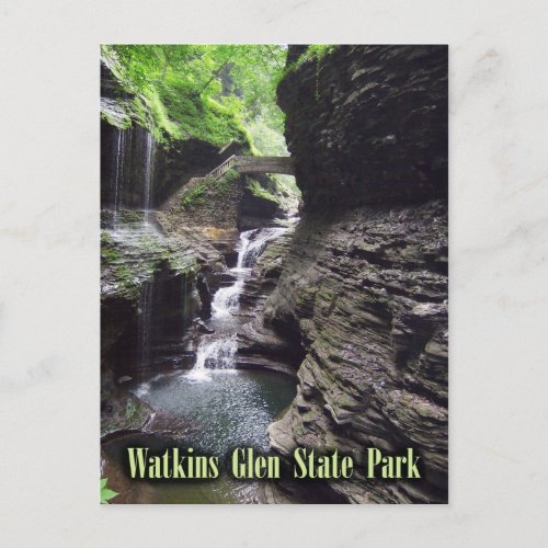 Gorge at Watkins Glen State Park New York Postcard