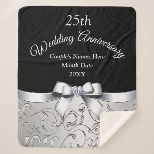 Gorgeous 25 Year Anniversary Gift for Wife Husband