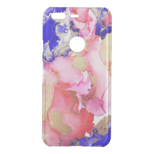 Gorgeous Abstract Art Liquid Purple Pink and Gold Uncommon Google Pixel Case