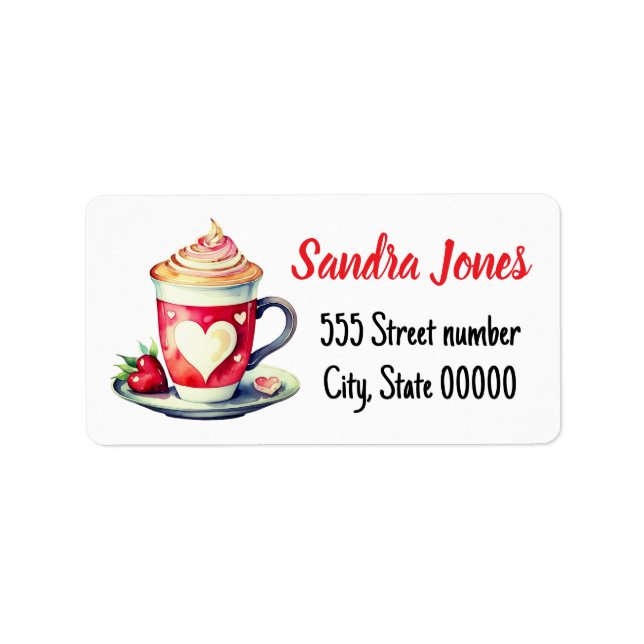 Gorgeous address labels coffee (Front)