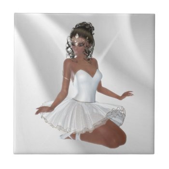Gorgeous African American Ballerina Tile by esoticastore at Zazzle