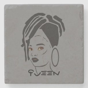 Gorgeous African Queen Marble Coaster
