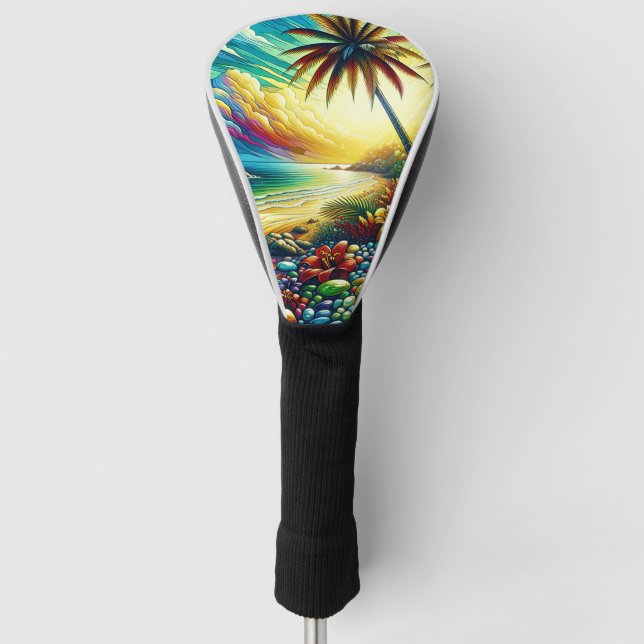 Gorgeous Ai Art | Coastal Beauty  Golf Head Cover (Front)