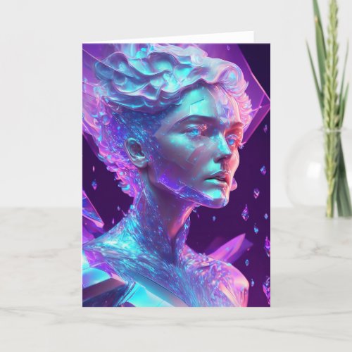 Gorgeous Ai Art Pretty Ethereal Woman Card