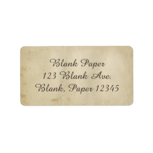 Gorgeous Antique Stained Paper 1800's Inspired Label