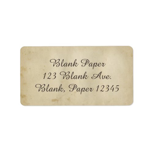 Gorgeous Antique Stained Paper 1800s Inspired Label