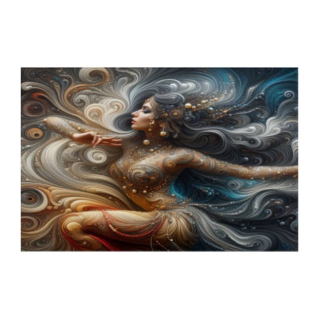 GORGEOUS Art Dancing Woman  (Front)