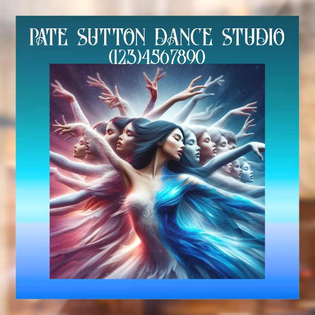 GORGEOUS Art Dancing Woman  Window Cling (Sheet 2)
