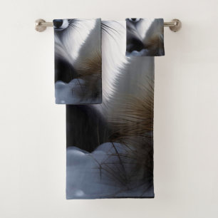 Gorgeous Artic Fox Bath Towel Set