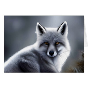 Gorgeous Artic Fox Blank Inside Cards
