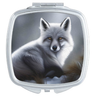 Gorgeous Artic Fox  Compact Mirror