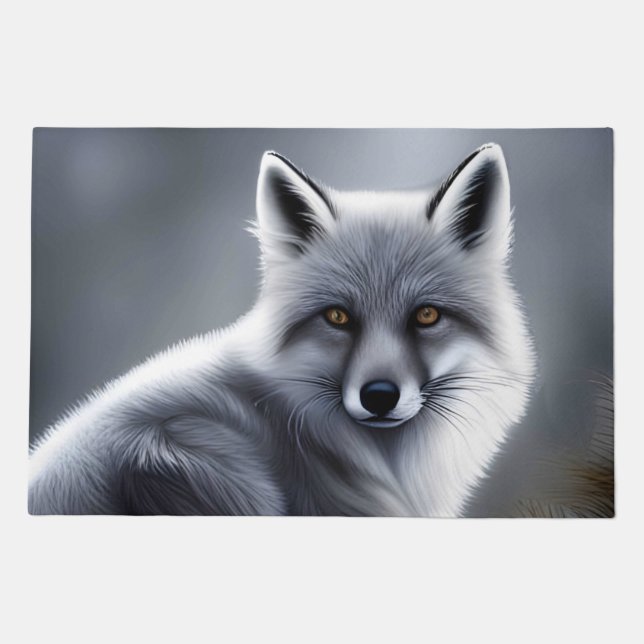 Gorgeous Artic Fox  Doormat (Front)