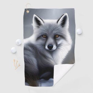 Gorgeous Artic Fox Golf Towel