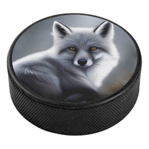 Gorgeous Artic Fox Hockey Puck