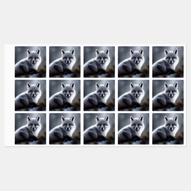 Gorgeous Artic Fox  Labels (Sheet)
