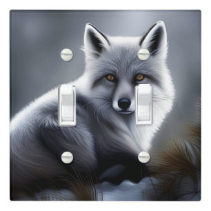 Gorgeous Artic Fox  Light Switch Cover
