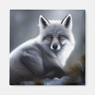 Gorgeous Artic Fox  Magnet