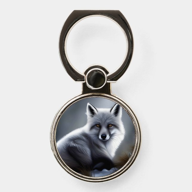 Gorgeous Artic Fox  Phone Ring Stand (Front)