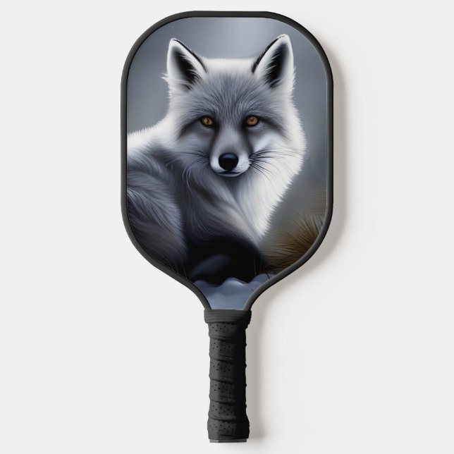Gorgeous Artic Fox  Pickleball Paddle (Front)