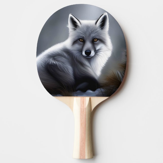 Gorgeous Artic Fox  Ping Pong Paddle (Front)