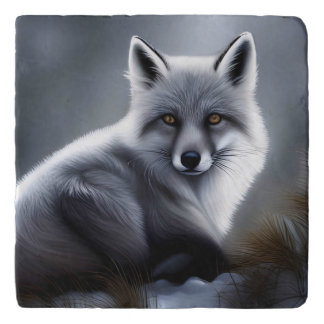 Gorgeous Artic Fox  Trivet