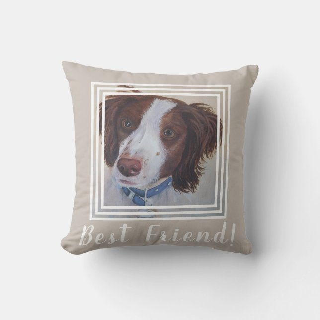 Gorgeous Auburn Setter Throw Pillow (Front)