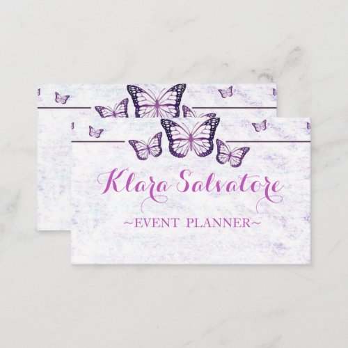 Gorgeous Awesome Beautiful Purple Butterfly Business Card