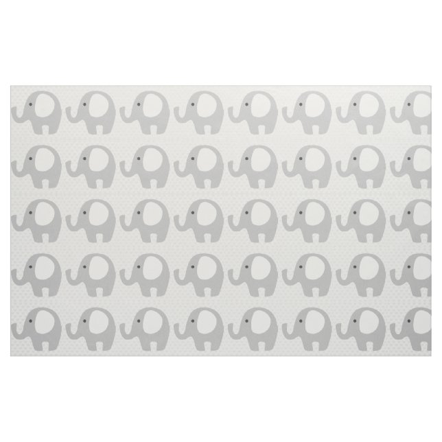 Gorgeous Baby Elephant in Neutral Gray Fabric (Yard)