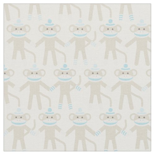 Gorgeous Baby Sock Monkey Pattern Fabric